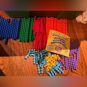 150 Pieces Playthings Playstix Set Stem Building Toy Kit Colorful W/ Idea Book